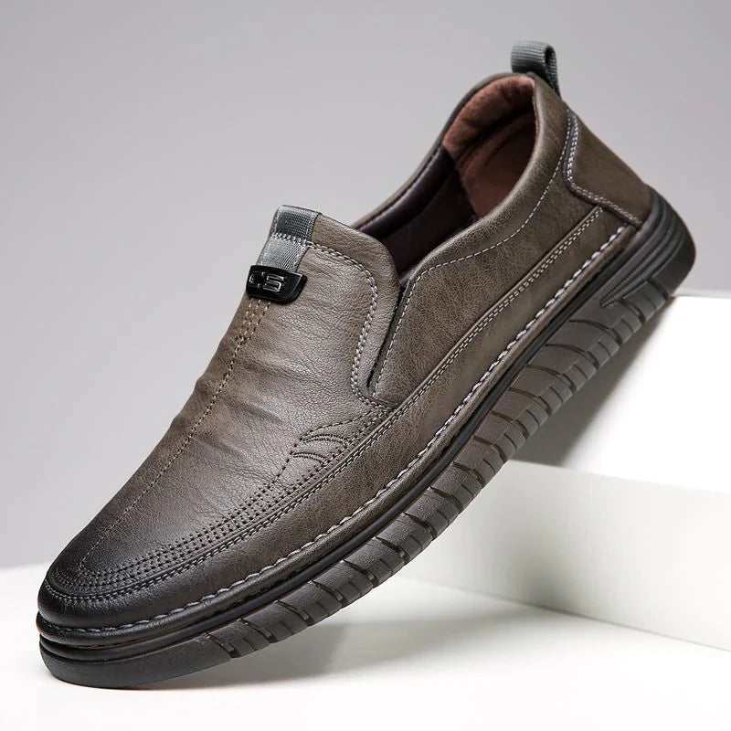 Stylish and Healthy Steps: Daily Orthopedic Leather Shoes for Men