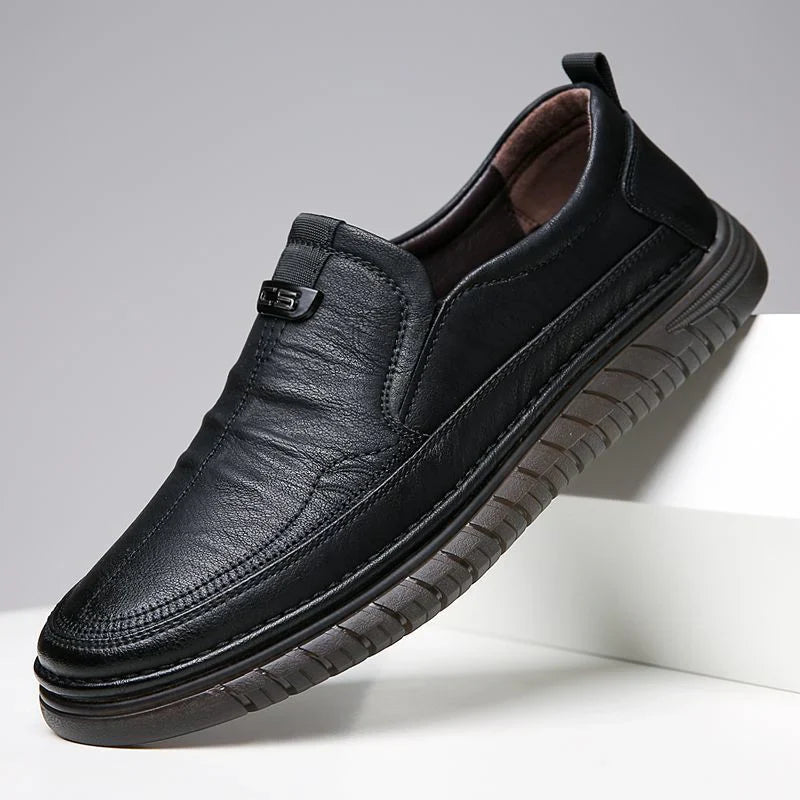 Stylish and Healthy Steps: Daily Orthopedic Leather Shoes for Men